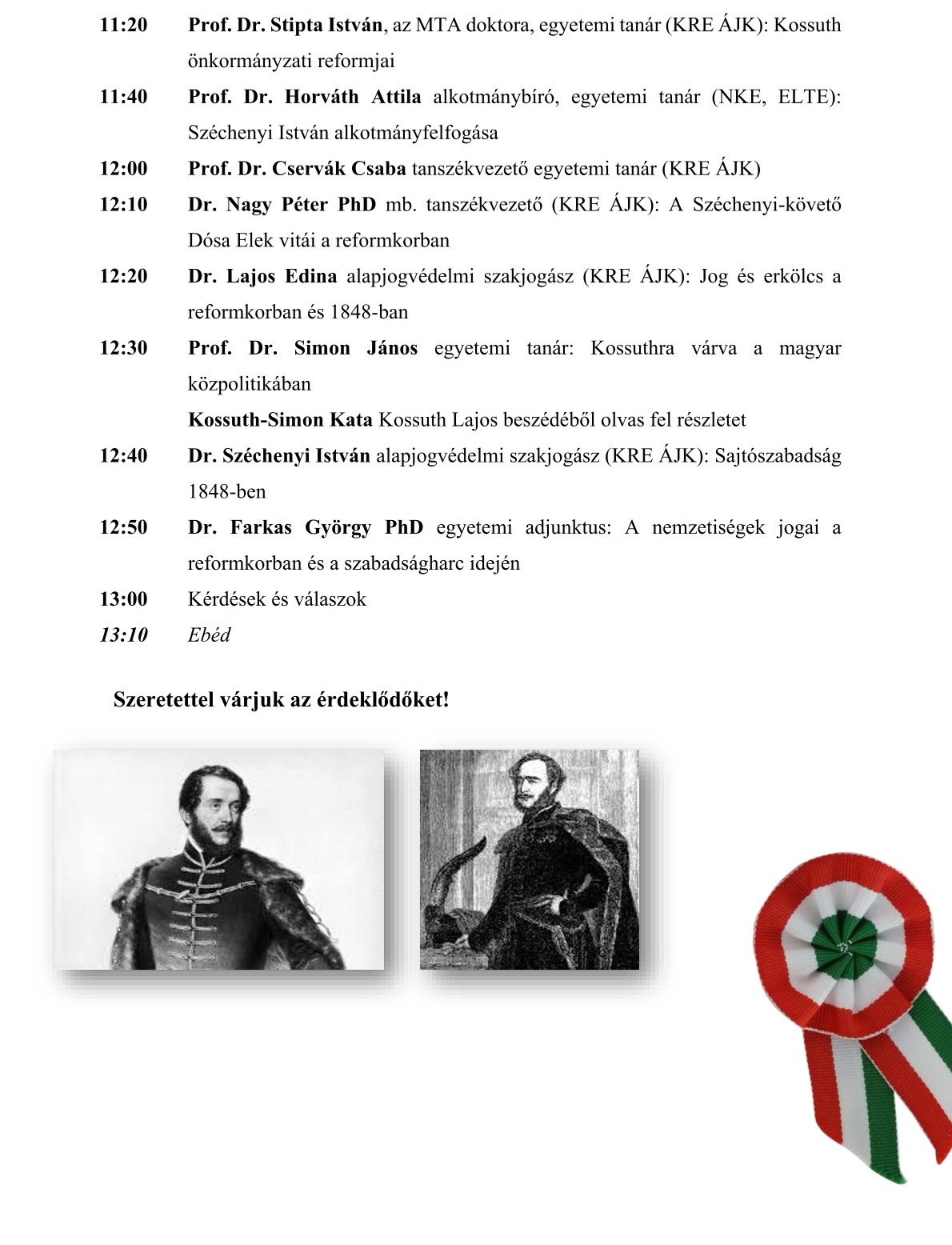 Konferencia plakát 2. oldal