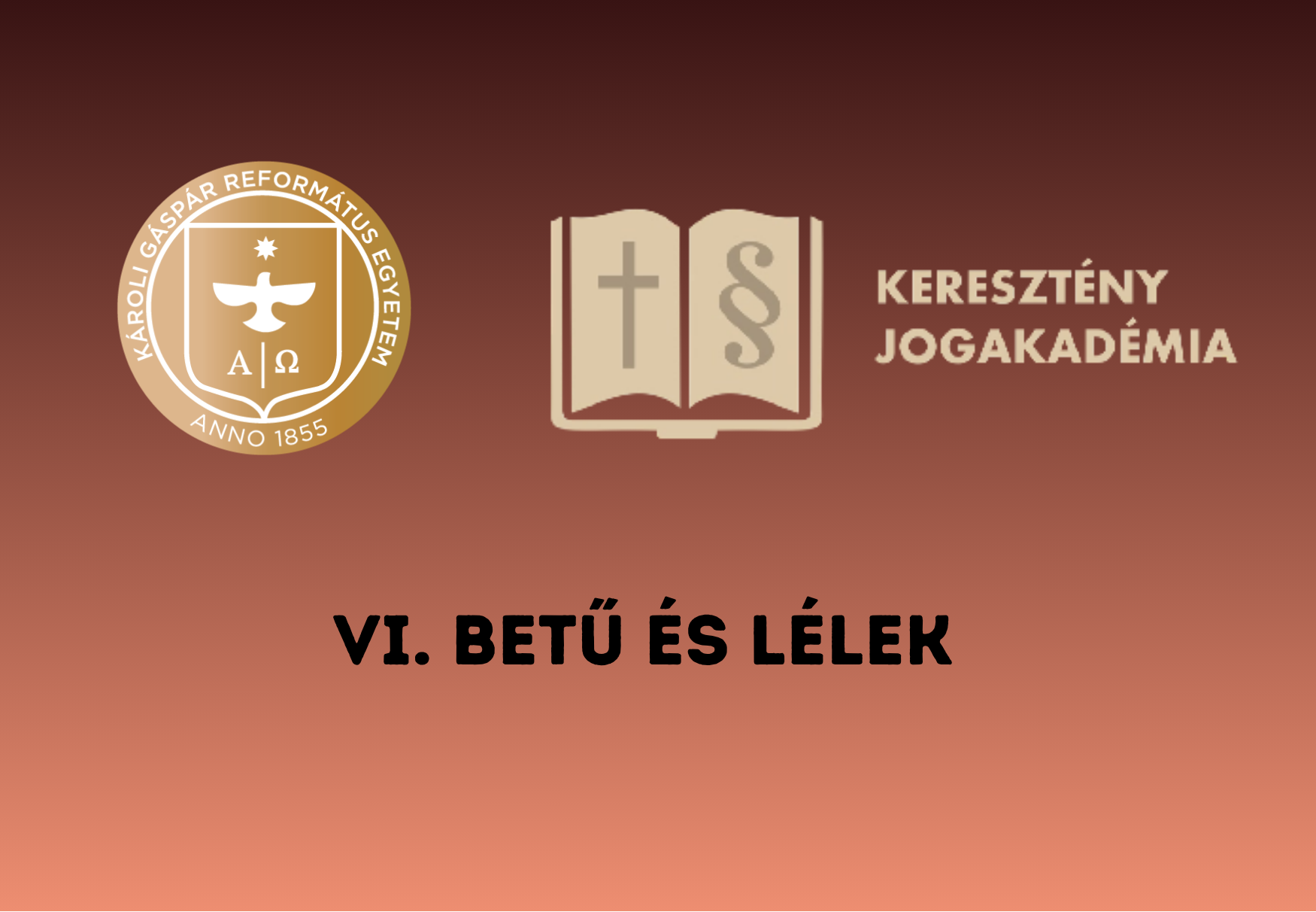 A Károli Gáspár Református Egyetem és a Keresztény Jogászakadémia logója egy képen